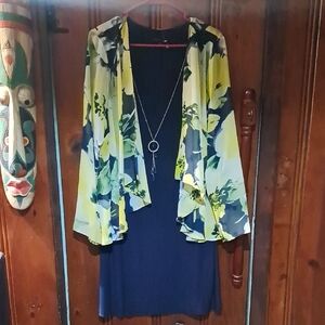 Tiana B. Elegant Navy Dress